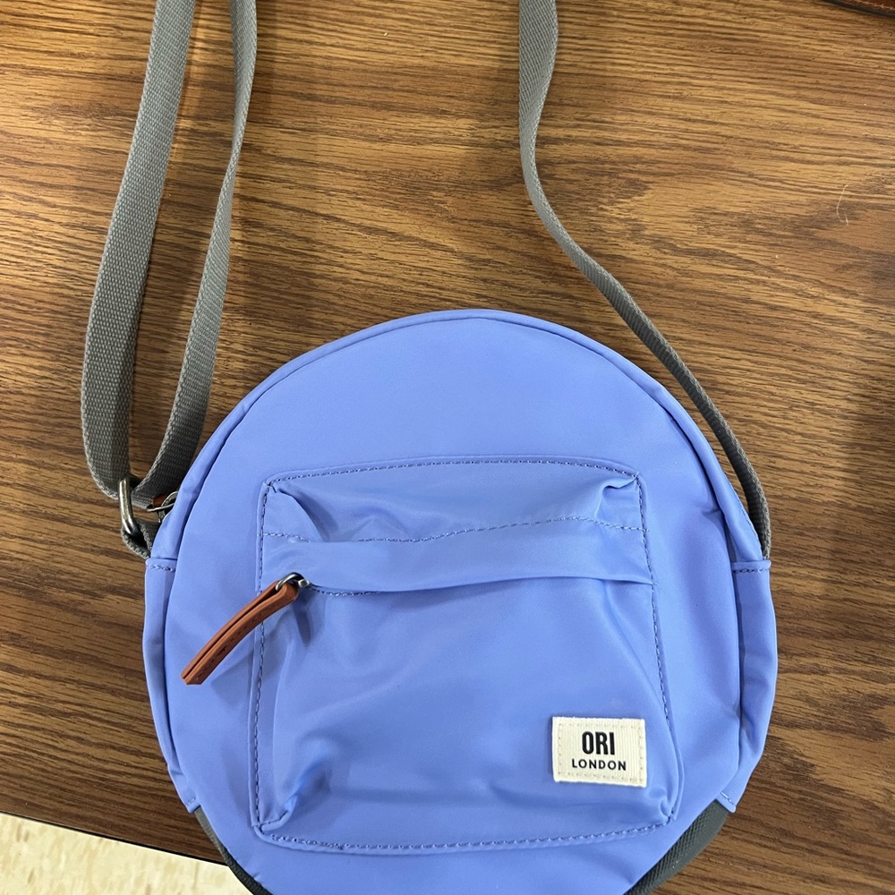 Ori London Blue Round Crossbody Bag